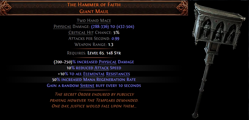 The Hammer of Faith poe2